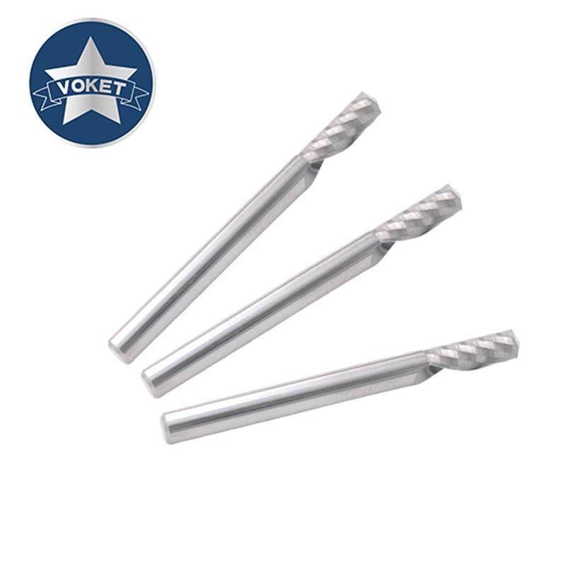 4mm Carbide Tungsten Steel Single Edge Milling Cutterr 3.175 4 6 8 10 12 mm High Precision Mill Mills Cutters