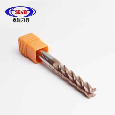 HRC 55 Degree Tungsten Carbide Soild Square Ball Nose Corner Radius Roughing 2/4flute CNC Milling Cutter Tool End Mill