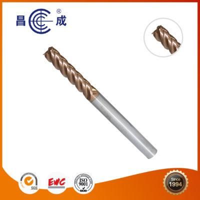 Non-Standard 4 Flutes Tungsten Carbide spiral Flute End Mill