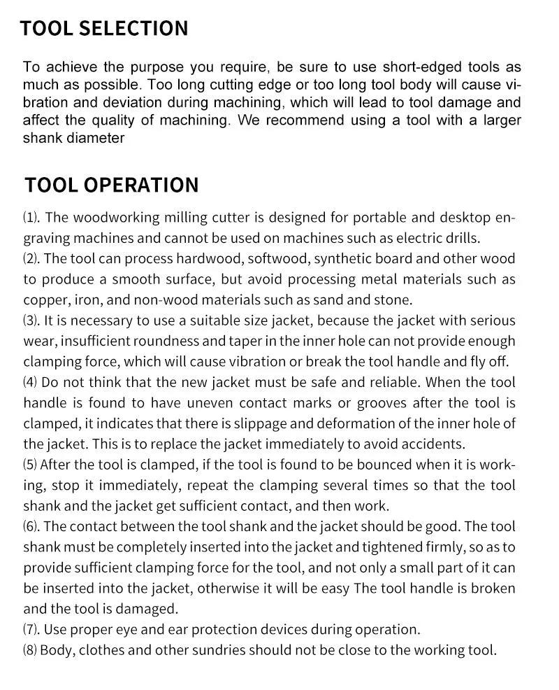 Cabinet Door Cutter Tct CNC Engraving Machine Tool Straight Knife Trimming Drill Slotting Woodworking Milling Cutter