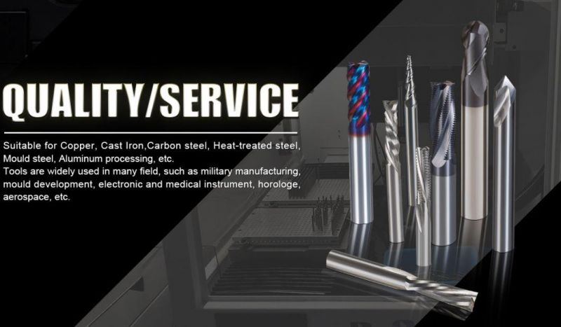 HRC45 Professional 4 Flutes Solid Carbide End Mill Milling Cutter