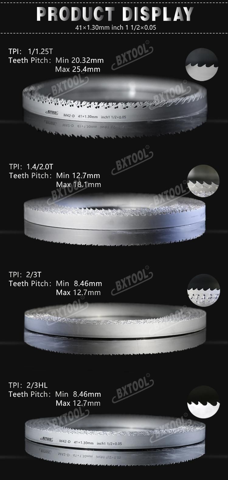 41mm*1.3mm Best Quality Band Saw Blade M42-D for Cutting