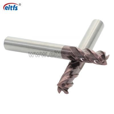 Cemented Carbide 4 Flutes Flat End Mill Bits with Coated