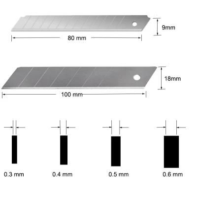 18mm Carbon Steel Snap off Utility Knife Blade