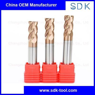 Professional Tungsten Carbide Corner Radius Cutters for CNC Machine