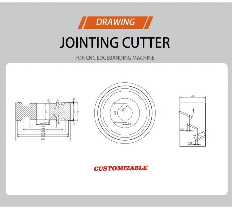 PCD Pre Milling Cutter for Edge Band Trimmer