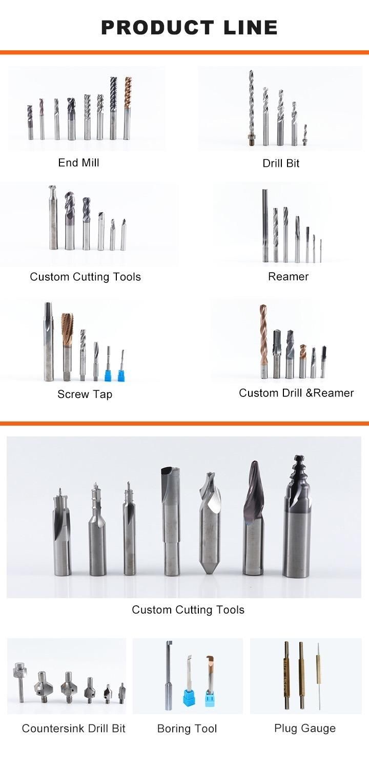 Customized Solid Carbide Threaded Shank End Mill