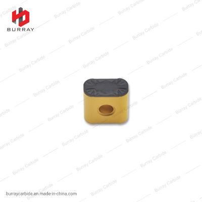 Tungsten Carbide Bi-Color Coated Train Hub Milling Insert