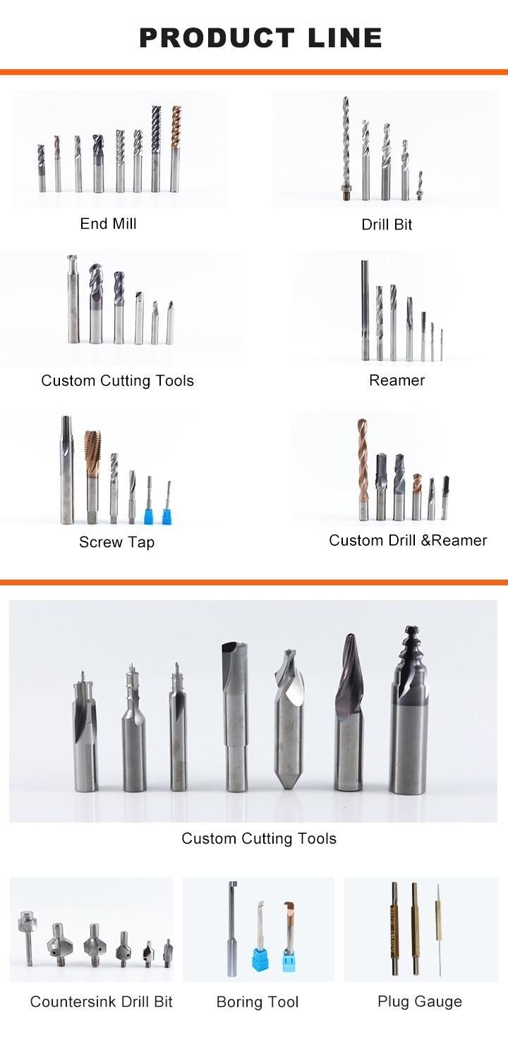 Carbide Insert 4 Flutes Straight Slot Drilling Reamer for Cutting Alloy Aluminum