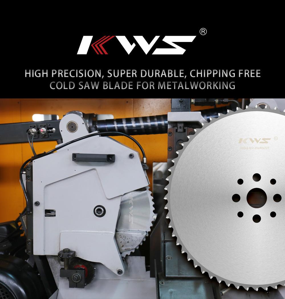 Kws Cold Saw Blade for Cutting Metal Machinery Parts Circular Saw Blade Cutting Disco