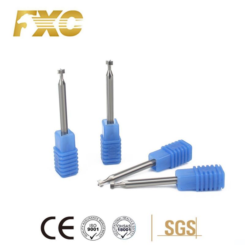 Multi Flutes Tungsten Carbide Small Size T-Slot End Mill for Aluminum