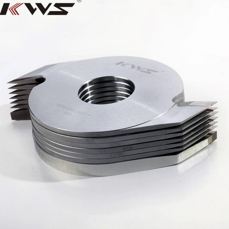 Kws 160mm 12mm 4 Wings Deep Finger Joint Cutter for Joint Solid Wood Saw Blade for Wood Soft Wood Finger Joint Cutter