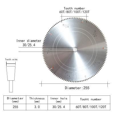 Super Performance 150-900mm Circular Saw Blade for Cutting Aluminum