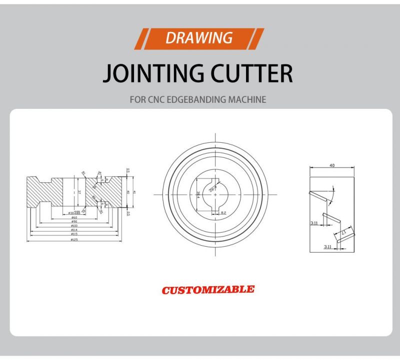 PCD Premilling Cutter Diamond Cutter on Edge Banding Machine