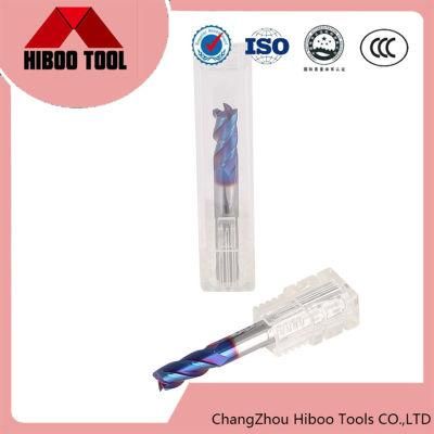 High Quality HRC65 Blue Nano Coating Square End Mill