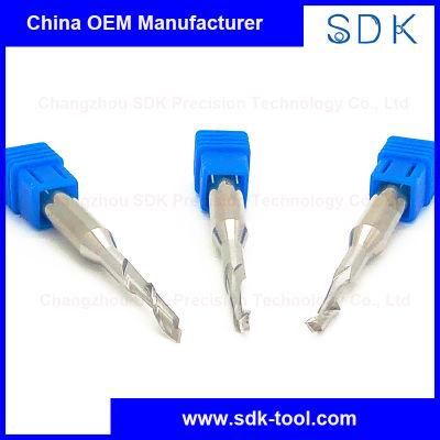 HSS 1 Flute End Mill Cutting Tools Dlc Coating for Aluminium Door and Coating