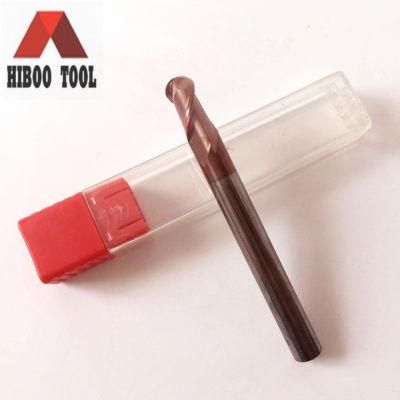 Low Price HRC55 Tisin Coating Ball Nose Metail End Mills