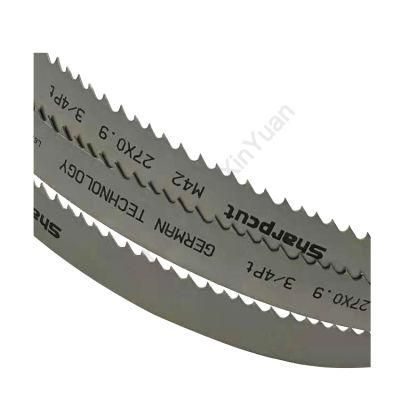 27X0.9mm ODM M42 HSS Bimetal Band Saw Blade with Long Working Life