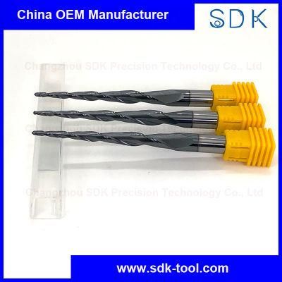 China Manufacture of CNC Carbide Tapered Ball Nose End Mills