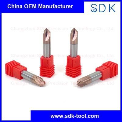 High Quality 90 Degrees 2-12mm 3 Flute Chamfer End Mill Router Bit Tungsten Steel Milling Cutter