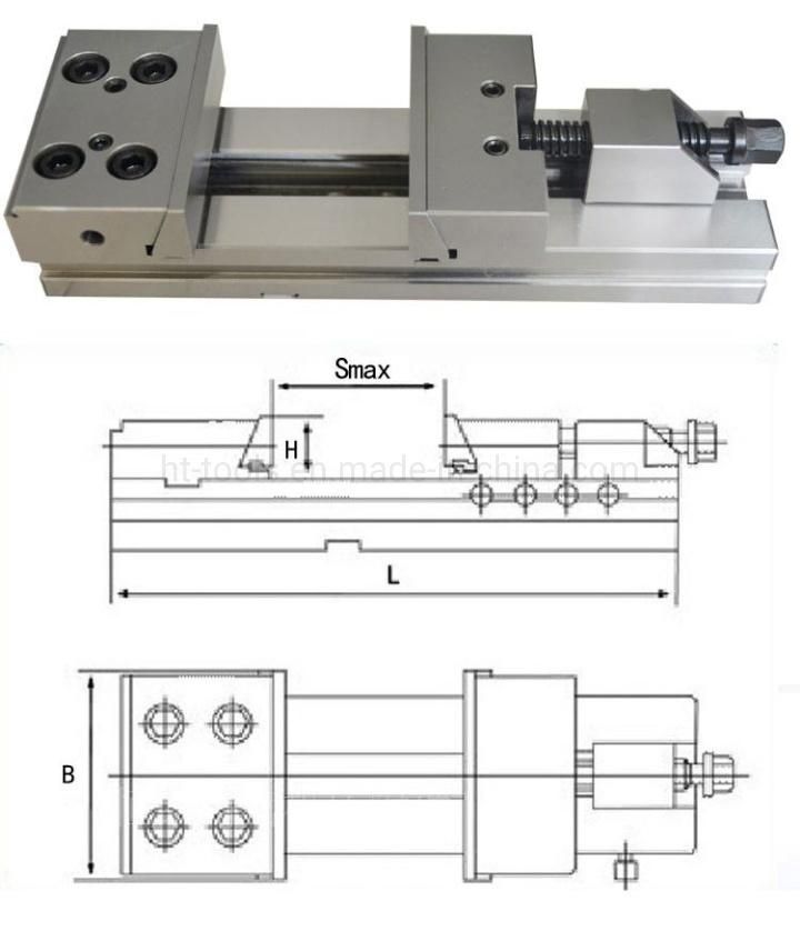 High Precision Modular Gt125 Gt150 Gt175 Gt200 Vise/ Vice CNC Milling Machining Vise