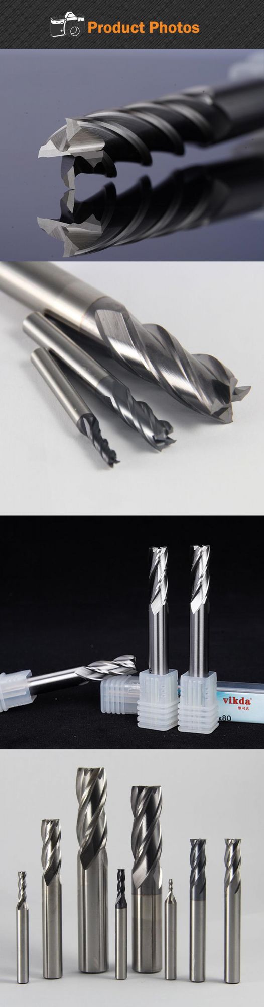 Vikda HSS Co8% Milling Cutter End Mills OEM