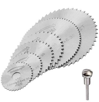 Circular Saw Blades Set (6 PCS) with 1/8&quot; Shank Mandrel Cutting Discs