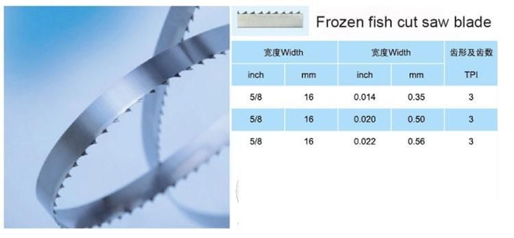 2560mmx16X0.56mm 4 Tpi Bandsaw Blade for Meat Bone Cutting