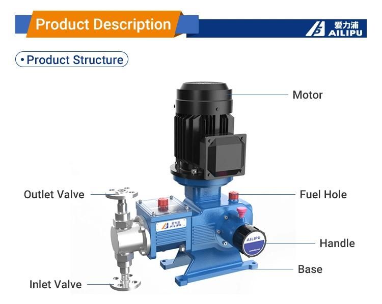 Diaphragm Dosing Pump Chemical Industrial Hydraulic Industry Leading with Good Service