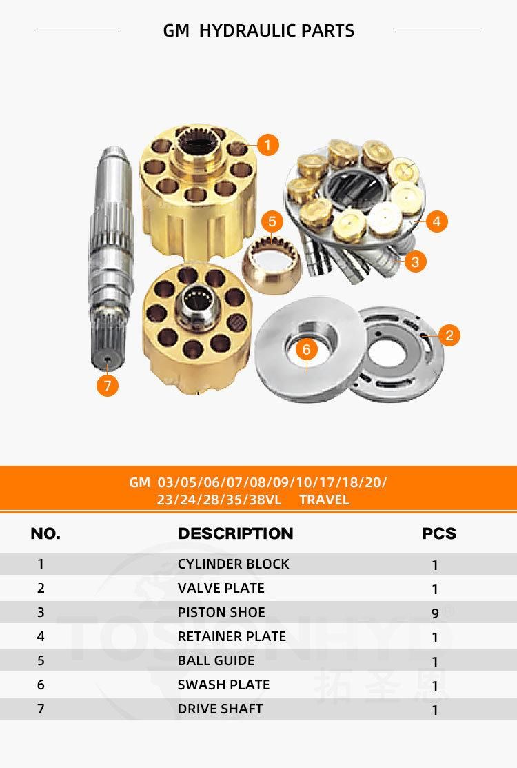 Daewoo Dh55 Hydraulic Travel Motor Spare Excavator Parts Nabtesco