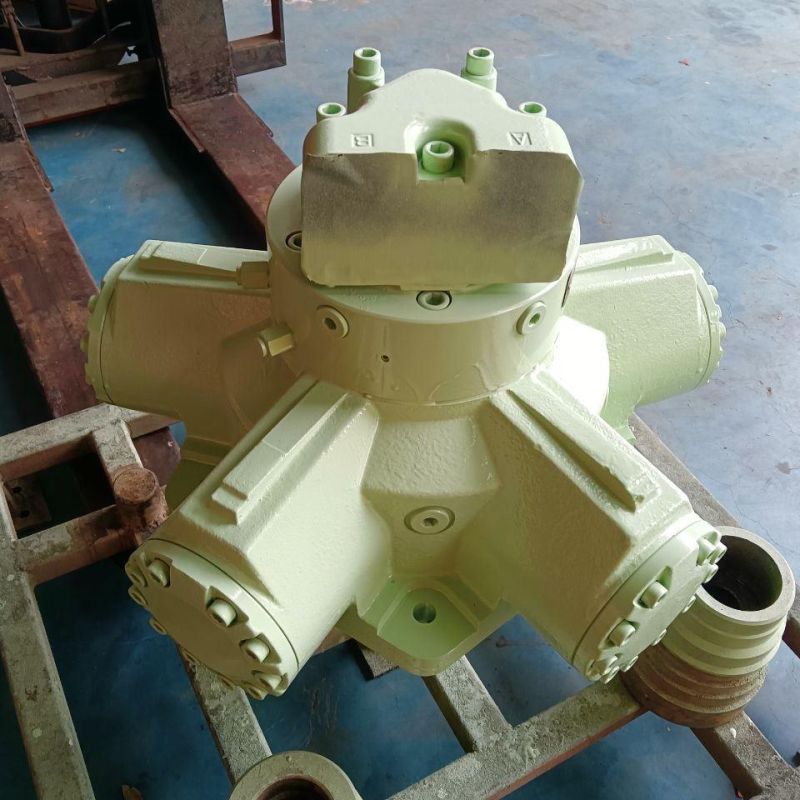 Kawasaki Staffa Hydraulic Radial Piston Low Speed Large Torque Hydraulic Motor for Injection Molding Machine and Winch Use.