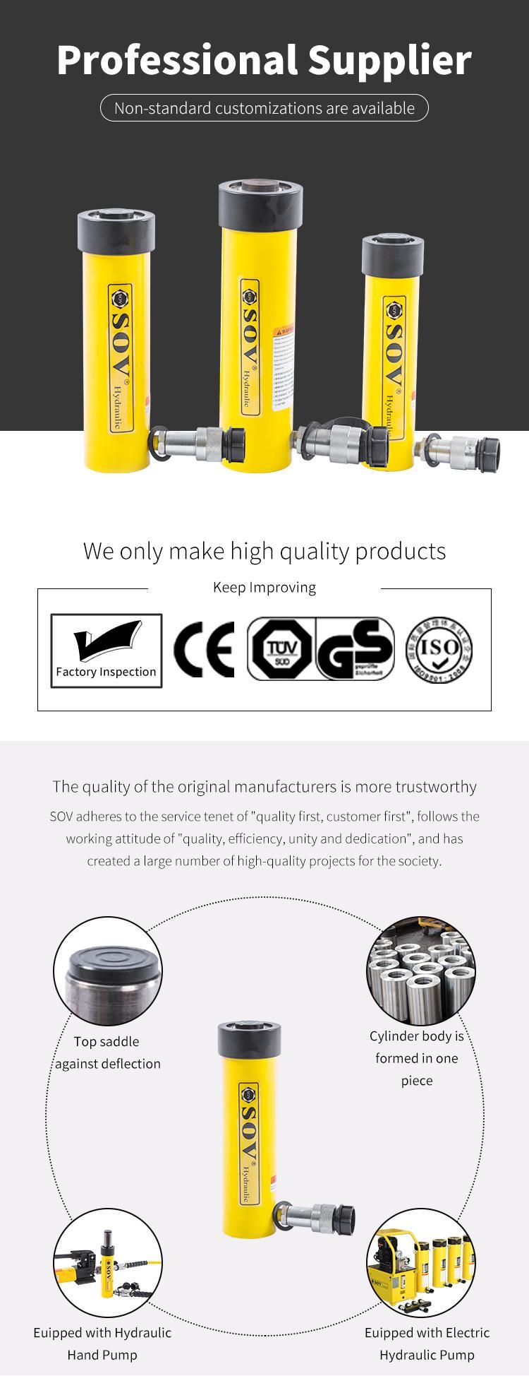 RC Series 75 Tons Sroke 156mmsingle Acting Hydraulic Cylinder