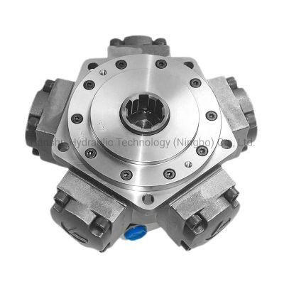 Italy Sai GM2-2700 Low Speed High Torque Radial Piston Rpm Inner Five Star Hydraulic Motor with Hydraulic Valve and Gear Reducer.