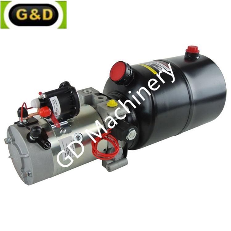 DC Hydraulic Power Unit for Scissor Lift Tables Metal Tank Check Valve Fluid Power Pack