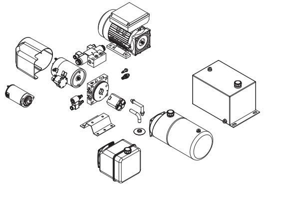 Small Hydraulic Power Unit 12 Volt Hydraulic Power Unit