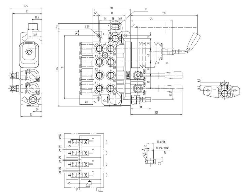 Hydraulic Directional Flow Control Valve Zd-E15L