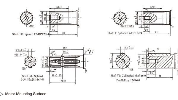 Heavy Equipment Parts Omt 400 Hydraulic Motor