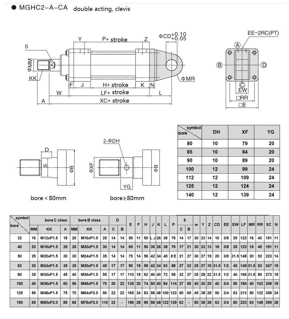 Jufan Inductive Tie-Rod Cylinders-Mghc2