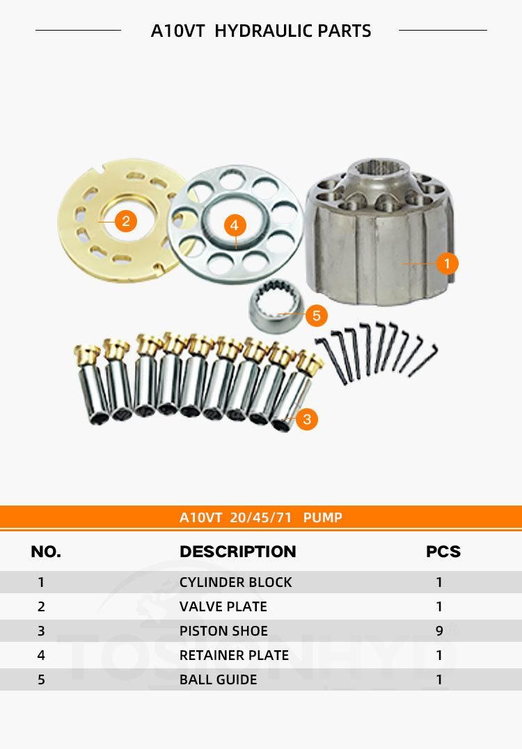 A10vt 28/45/71 A10vt28 A10vt45 A10vt71 Hydraulic Travel Motor Parts with Rexroth Pump Spare Parts Repair Kit