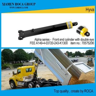 Hyva Type Cylinder 70575206 Alpha Series Single Acting-Front End Hydraulic Cylinder with Double Eye