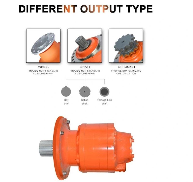 Factory Sale Good Quality Poclain Style Radial Piston Hydraulic Motor Ms05/Ms08/Ms18/Ms35/Ms50.