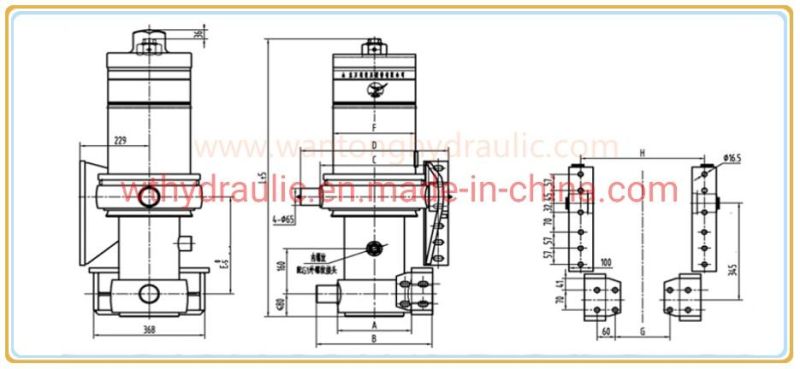 Hyva Type /Hydraulic Cylinder for Tipping/Dumping Truck Cylinder