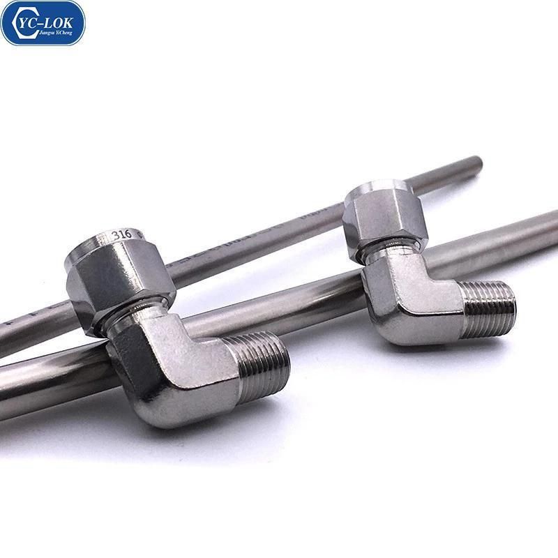 Yc-Me Stainless Steel Male Elbow Hydraulic Tube Connectors