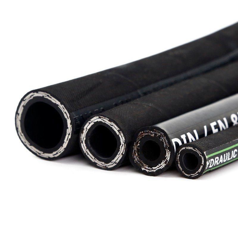 High Pressure Flexible Black Hydraulic Rubber Hose