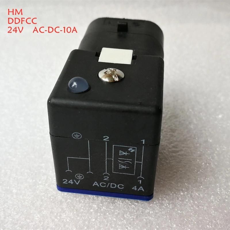 Solenoid Valve Plug Hongming Dianzi 24VAC-DC-4A 48 Doydz Tenda Ddfcc