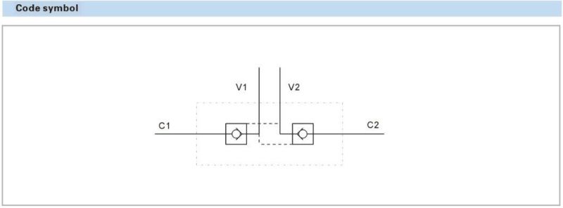 Mobile Hydraulic Valves Double Pilot Operated Check Valves