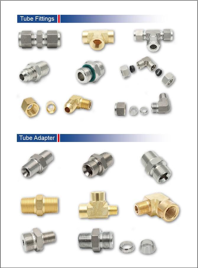 Hydraulic Staniless Steel Adaptor Metric Jic Threaded Adapters