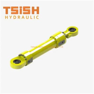 Double Action Small Piston Hydraulic Cylinder Flange Kind