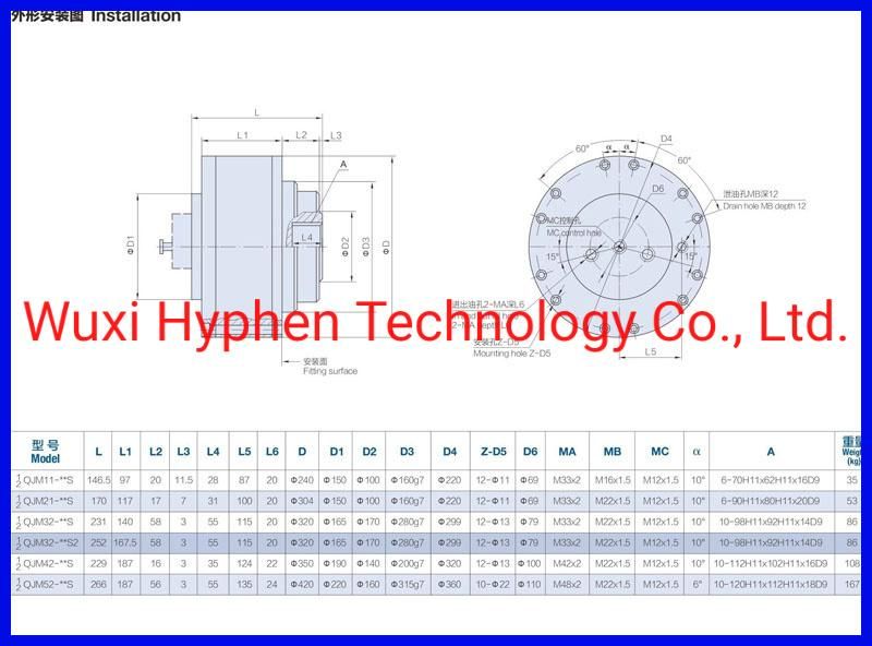 Variable Piston Motor Hydraulic Motor (2QJM02/11/21/3242/52)