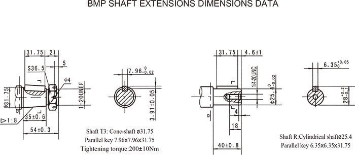 Orbital Hydraulic Motor, BMP Hydraulic Motor for Street / Road Sweeper